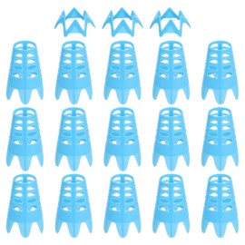 PATIKIL Golf Simulator Tees, 18Pcs Plastic Golf Tees Mat Practice Training for Outdoor Indoor Winter Turf Driving Range, 15 Tall & 3 Small, Blue