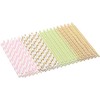 PEARL Cocktail Drinking Straws: 100 Paper Straws, Retro Motifs in