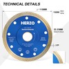 HERZO Set of 3 Diamond Cutting Discs 115 mm Extra