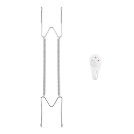 Bilillo Plate Hangers for The Wall, Suitable for 10-16 inch Decorative Plate, Stainless Steel Invisible Heavy Duty Wire Plate Holder with Wall Hooks, Plate Hangers for Displaying Plates, Silver