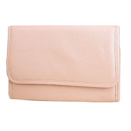 Jewelry Organize Case PU Leather Zipper Folding Large Capacity Vintage Travel Jewelry Storage Bag Type 2