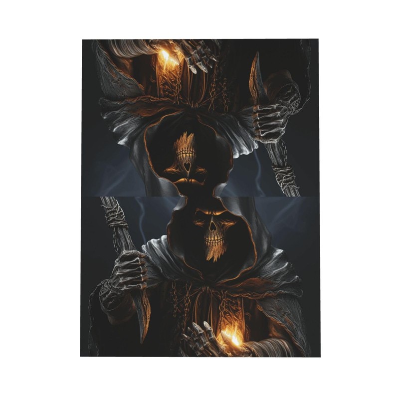 DRahtdwnSN Thinking of You Cards Greetings Cards with Envelopes Grim-Reaper