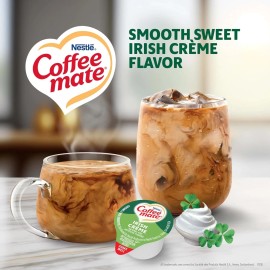 COFFEE-MATE Nestle Coffee mate Coffee Creamer, Irish Crème, Liquid Creamer Singles, Non D...