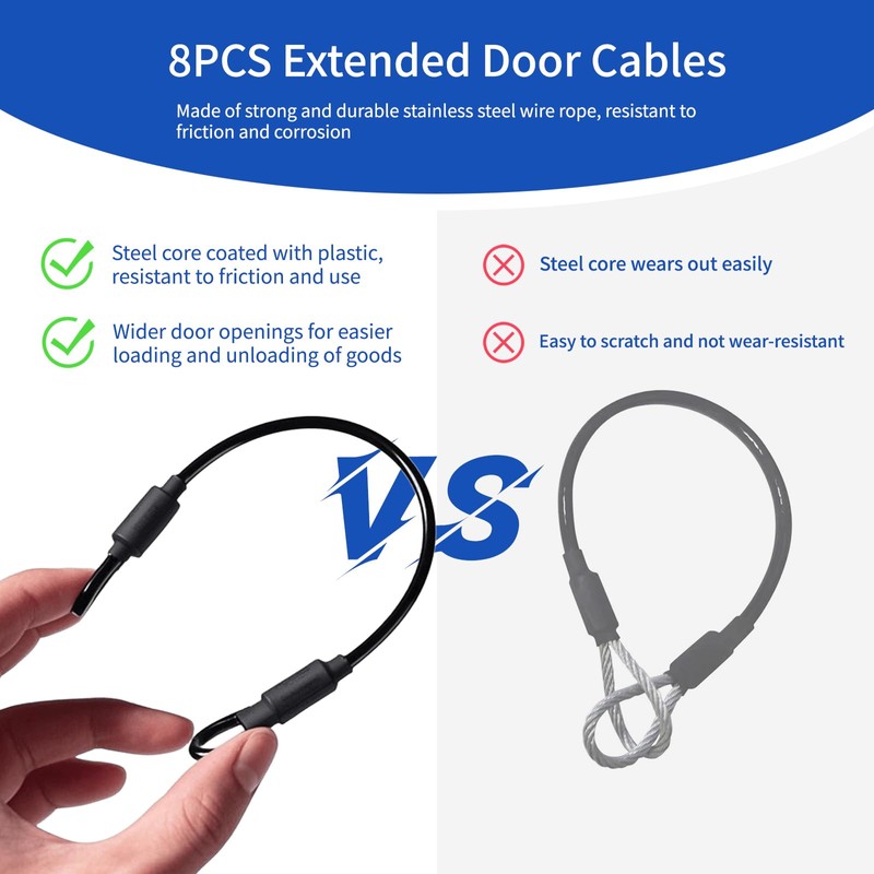 HuanRanYo Extended Door Cables for Can Am Defender Max 2022-Present