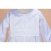 Cinda 3 Piece Boys Satin Christening Romper Hat Bib and