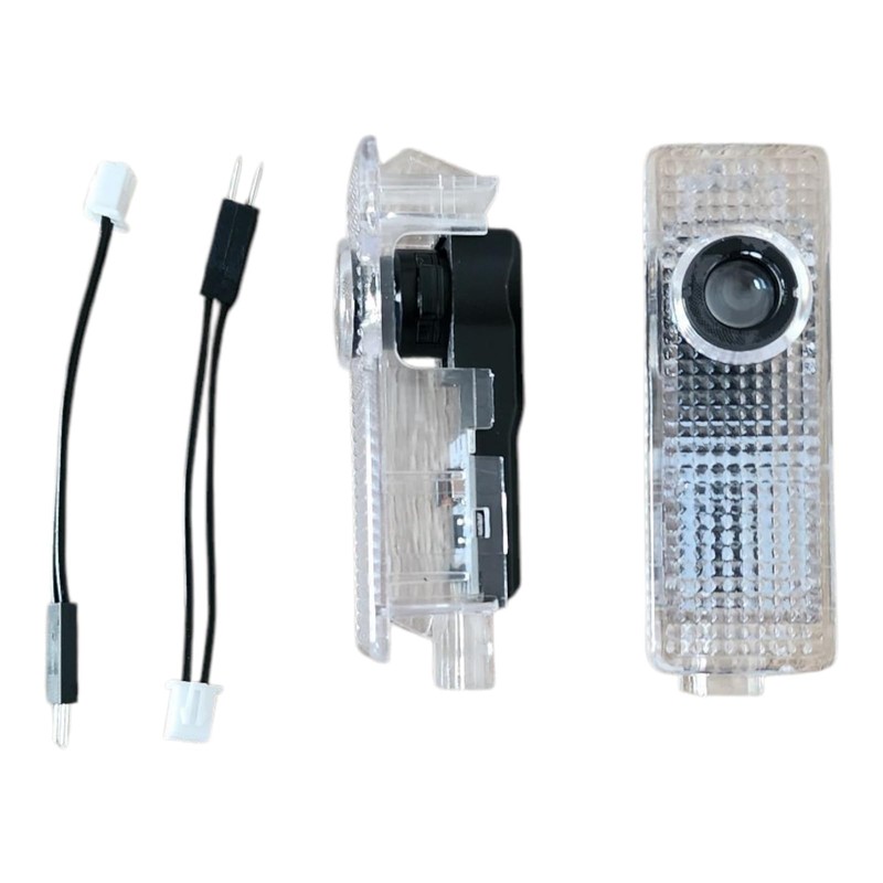 LED Car Door Courtesy Light Projector, 5W, DC 12V/24V, 2-Pack