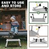 DEPSUNNY Adjustable Height Aluminum RV Step, Stable Foldable Platform Step
