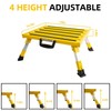 Homeon Wheels Aluminium RV Steps Adjustable Folding Step Stool with