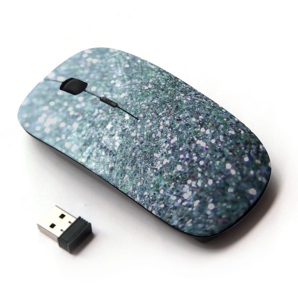 KawaiiMouse [ Optical 2.4G Wireless Mouse ] Glitter Silver Sparkling