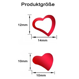 Catelves Heart Confetti Wedding, Confetti Decoration, Wedding, Approximately 600-700 Pieces Confetti Red Birthday, Glitter Table Confetti, Wedding Heart Confetti Table Decoration for Wedding,