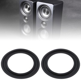 ECSiNG 4 Pieces 6.5 Inch Speaker Foam Edge Replacement Part Repair Kit for Speaker Beading Inner Diameter 106 mm Outer Diameter 152.7 mm for Speaker Repair DIY Black