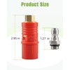 Quwfesudy Adjustable Pressure Washer Nozzle Tip - Fit for Pressure