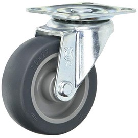 Uei Caster: S Series SG Type Free-Caster Elastomer Car Wheel Diameter 2.9 inches (75 mm) Manufacturer Model: SG-75EL