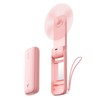 Aecooly Slim Portable Fan with Mirror, Thin Handheld Fan, USB