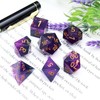 Haxtec Sharp Edge Dice Set Resin DND Dice With Case