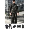 VPZenar Tactical Suit,Combat Pants and Jacket,Cap Gloves Balaclava Mask Set,Black