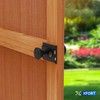 XFORT Rim Knob Set Black, Complete with A Rim Lock,