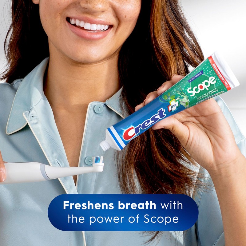 Crest + Scope Whitening Toothpaste - Pack of 3, 5.4