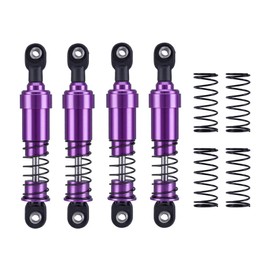 90mm Metal 1/10 RC Crawler Shocks Absorber Springs Pre-Oiled for Gen7 Gen8 SCX10 1/10 TRX4 Upgrades (Purple)