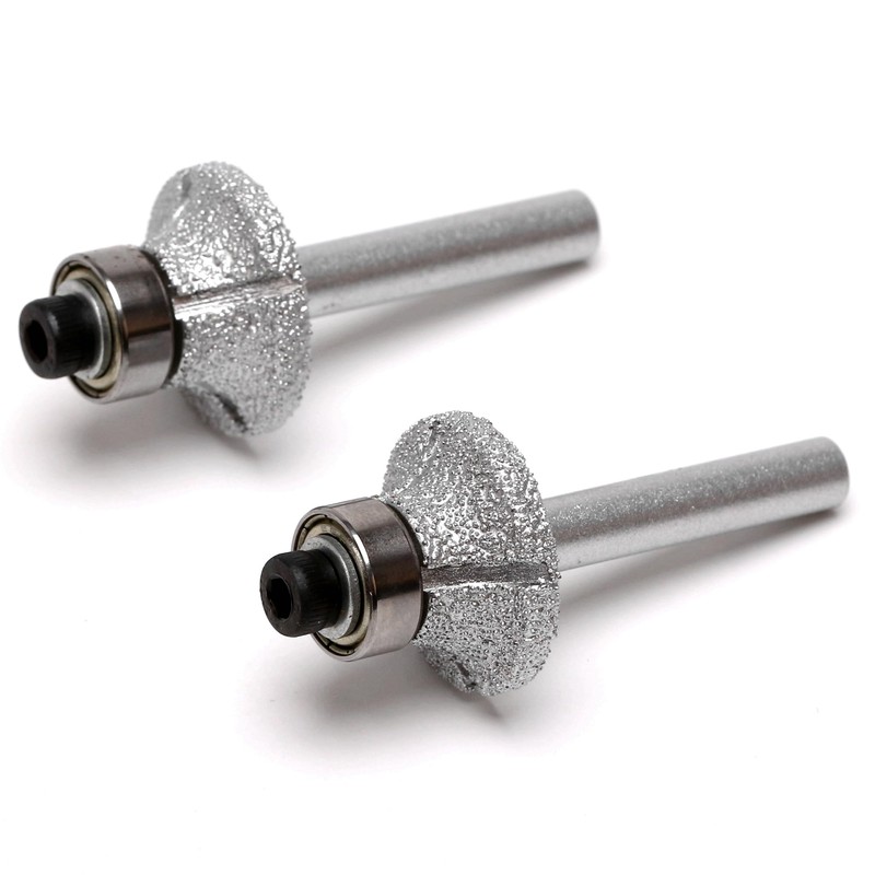 ILOVETOOL Brazed Diamond Radius Bits 1/4 Head Bullnose Profile Wheel