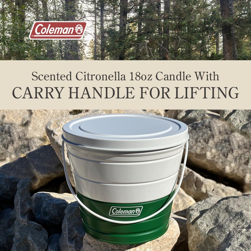 Coleman Citronella Candle 18oz – 30+ Hour Burn Time, Outdoor