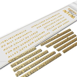 Kartenkunst Hot Foil Plate Stamp Words & Sayings German kk-HF003 - Mini Words for Birthday