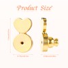 4pcs Earring Lifters Backs, Heart Shaped Earrings Support Backs Practical