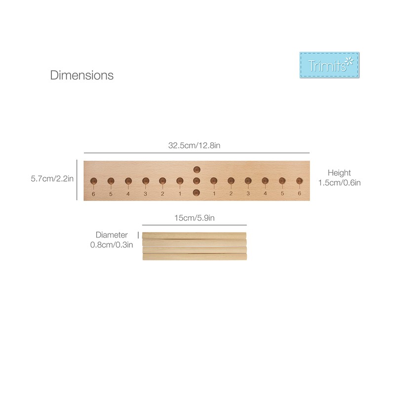 Trimits Bow Maker, Beech Wood, 32.5 x 6cm