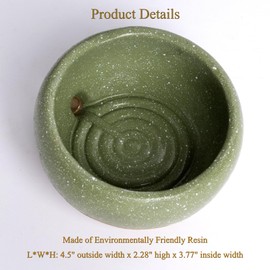 Wowhalolo Self Draining Soap Dish and Soap Holder with Drain Spout for Sink, Shower, Bathroom, and Kitchen - Compact Resin Sponge Holder and Organizer, Keep Dry and Easy Cleaning Design, Green