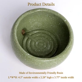 Wowhalolo Self Draining Soap Dish and Soap Holder with Drain Spout for Sink, Shower, Bathroom, and Kitchen - Compact Resin Sponge Holder and Organizer, Keep Dry and Easy Cleaning Design, Green