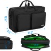 AKOZLIN Multi-layer Controller Gig Bag Padded Mixer Carry Case Fit