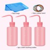 ATOMUS 3pcs Pink Tattoo Squeeze Wash Bottle 250ml Lab Bottles