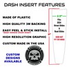 Kustom Cycle Parts Gothic Grim Reaper Plastic Dash Panel Console