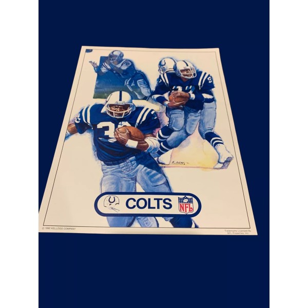 Kellogg Baltimore Colts Wall Art from 1982 Kellogg's Poster -