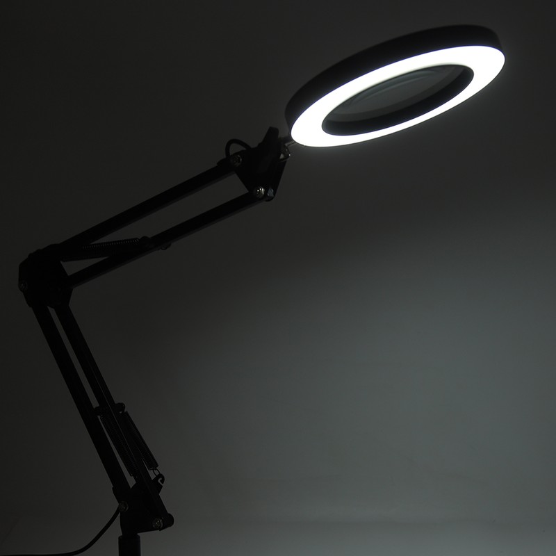 72 LED Magnifying Glass Light with Clamp Eye Protection 5X