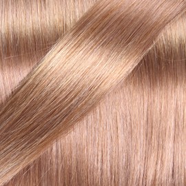 hair2heart Micro Ring Extensions Real Hair Straight 25 Strands 0.5 g 40 cm Honey Blonde