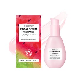 60ML Watermelon Niacinamide Serum, Watermelon Hydrating Serum With Hyaluronic Acid,Brighten Moisturizing,Lightweight Watermelon Toner, 2.11Fl Oz
