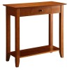 Convenience Concepts American Heritage Console Table in Cherry Wood Finish