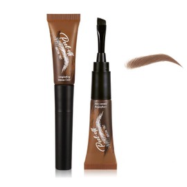 Eyebrow Tint Waterproof Brow Gel, Eyebrow Dye Gentle Formula For Sensitive Skin, Eyelash Tint 2-in-1 DIY Kit With Tools, Brow Dark Natural Peel Off Gel (2# Espresso)