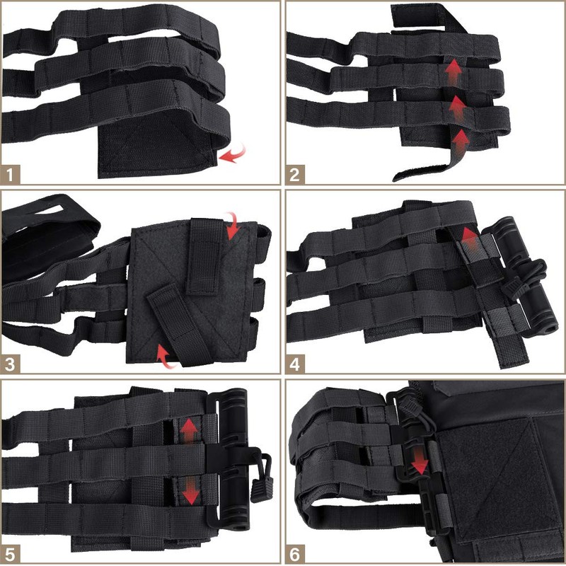 LIVANS Quick Release Buckle Set for Plate Carrier, Molle Side