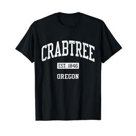 Crabtree Oregon OR JS04 Vintage Athletic Sports T-Shirt