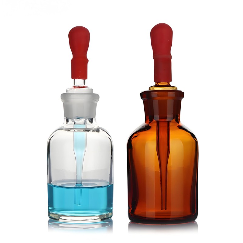 TISMART Dropping Bottle Sets 3PCS Transparent 3Size(30ml (1.01oz)/60ml (2.03oz)/ 125ml