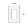 WIRESTER Single Gang Decorator Light Switch Plate/Wall Plate Cover -