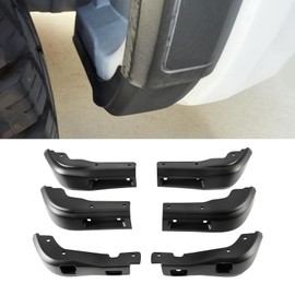 6PCS Mud Flap Delete Compatible with GMC Sierra 1500 2019-2025 All Weather Fender Front and Rear Mud Guards Delete, No Drilling Required