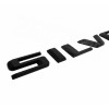 General Motors Matte Black Silverado RST Tailgate Emblem Nameplate fit
