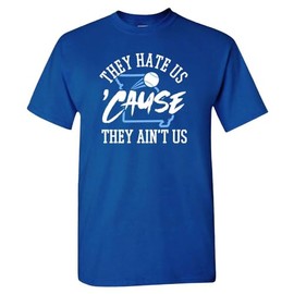 Kansas City Fans - They Hate Us 'Cause They Ain't Us Men's T-Shirt for Baseball Fans (Royal Shirt, 5XL)