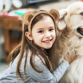 Bear Ear Headband Hair Padding for Updos Heart Hair Accessories Spa Headband Accessories for Teen Girls Party Ears Headband Bear Ears Cosplay Brown Headband Fabric Skirt Face Miss