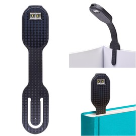 Flexilight Reading Light | 2 in 1 Bookmark Book Light | LED Clip On Reading Lamp | Children and Adult Book Torch | Book Accessories | Gift for Readers, Book Lovers (Rechargeable, Black)