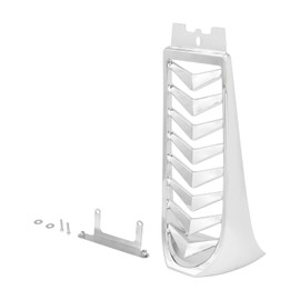 HCmotorku Motorcycle Front Chin Fairing Spoiler Lower Radiator Cover Fit for Harley Softail Street Bob Fat Bob Breakout FXBB FXFB FXBR FXBRS 2018-2024 (Chrome)