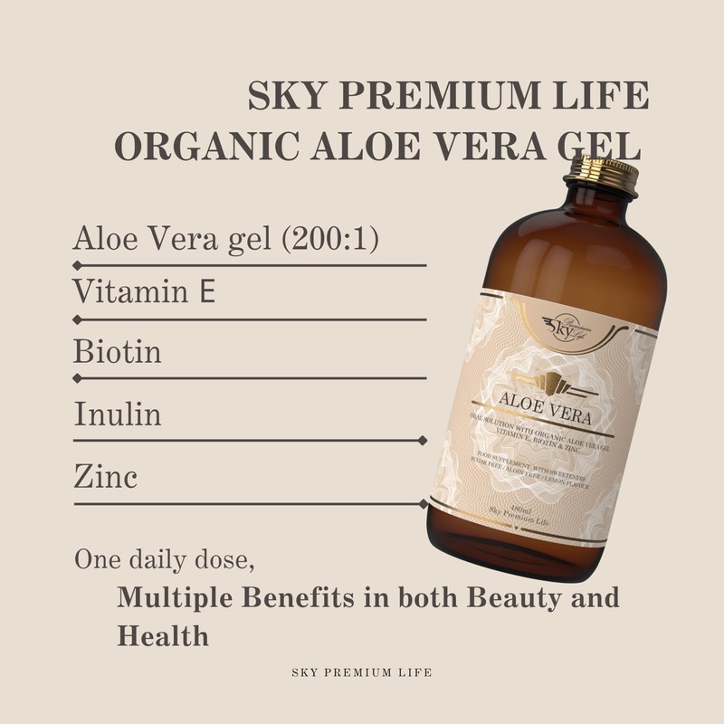Sky Premium Life Aloe Vera - 480ml Food Supplement –